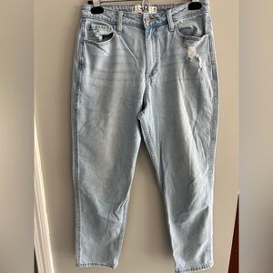 Hollister High Rise Vintage Straight Jeans Curvy 7R W28 L27 (W107)